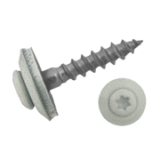 Винт за метал Reca с полуобла глава TX самонарезен  4.5x100 мм, TX 25, A2, RAL 9006, 100 бр./опак. - product - 014 REC 166