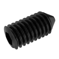 Винт стопорен Reca с вътрешен 6-стен и конусен връх, черен  M3x25 мм, HEX 1.5, 0.5 мм, DIN 914