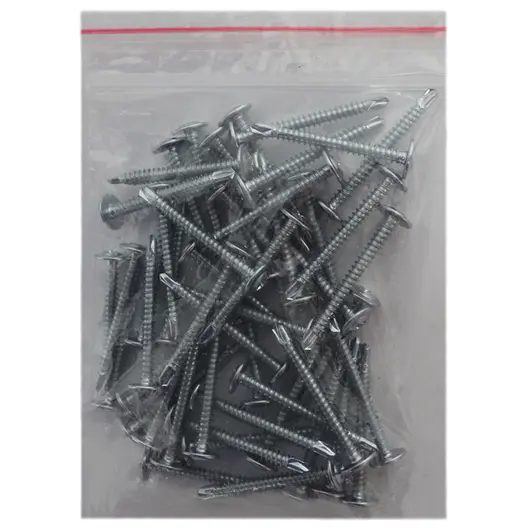 Винт за метал Shanghai K&J Fasteners с полуобла глава с борд самопробивен поцинкован  4.8x45 мм, PH 2, 50 бр./опак., DIN 7504M