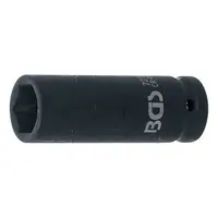 Вложка милиметрова BGS 6-стен ударна удължена  19 мм х 1/2"