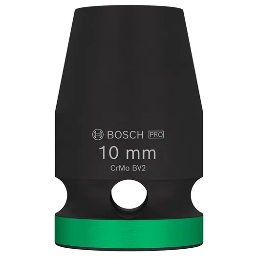 Вложка милиметрова Bosch 6-стен ударна  10 мм х 1/2", PRO Impact