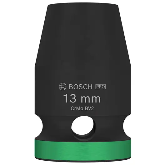 Вложка милиметрова Bosch 6-стен ударна  13 мм х 1/2", PRO Impact