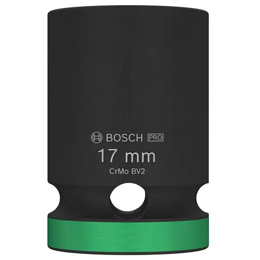 Вложка милиметрова Bosch 6-стен ударна  17 мм х 1/2", PRO Impact