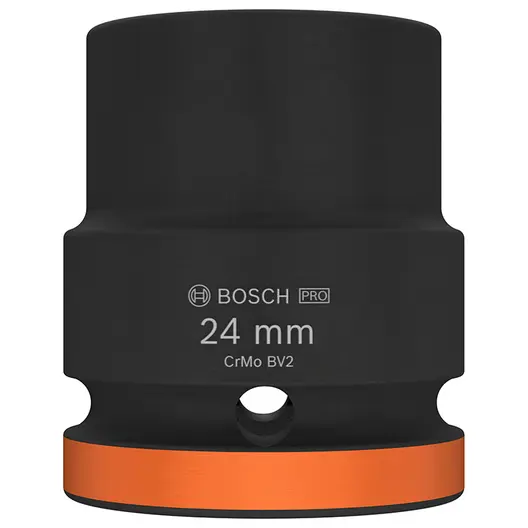 Вложка милиметрова Bosch 6-стен ударна  24 мм х 3/4", PRO Impact