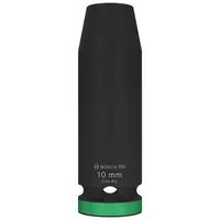 Вложка милиметрова Bosch 6-стен ударна удължена  10 мм х 1/2", PRO Impact