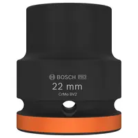 Вложка милиметрова Bosch 6-стен ударна  22 мм х 3/4", PRO Impact