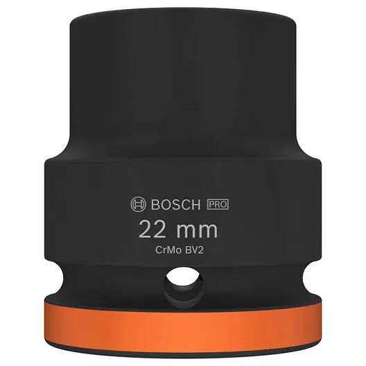 Вложка милиметрова Bosch 6-стен ударна  22 мм х 3/4", PRO Impact