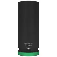 Вложка милиметрова Bosch 6-стен ударна удължена  22 мм х 1/2", PRO Impact