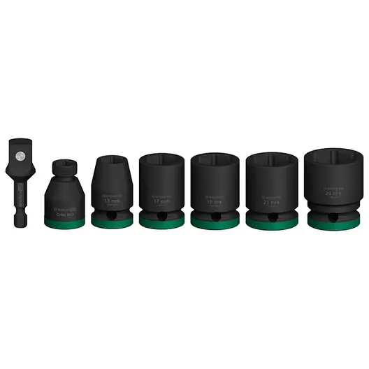 Вложки комплект Bosch ударни  7 бр., 13-24 мм х 1/2", PRO Impact
