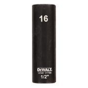 Вложка милиметрова DeWALT 6-стен ударна удължена  16 мм х 1/2, 78 мм, DT7550 - product - 016 DWA 116