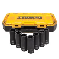 Вложки комплект DeWALT ударни  7 бр., 17-24 мм x 1/2", DWMT74737