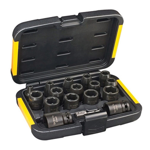 Вложка DeWALT комплект усилени с два адаптора 6-27 мм х 1/2" - 1/4", DT7506-QZ
