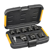 Вложки комплект DeWALT ударни  9 бр., 10-27 мм х 1/2 - 1/4, DT7507 - product - 016 DWT 661