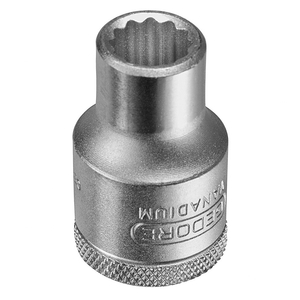 Вложка Gedore милиметрова 12-стен 13 мм х 1/2", 38 мм, D 19 13