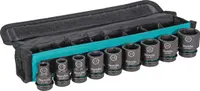 Вложки комплект Makita ударни  8 бр., 8-21 мм х 1/2", E-16601