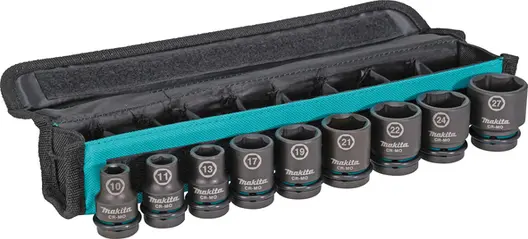 Вложки комплект Makita ударни  8 бр., 8-21 мм х 1/2", E-16601