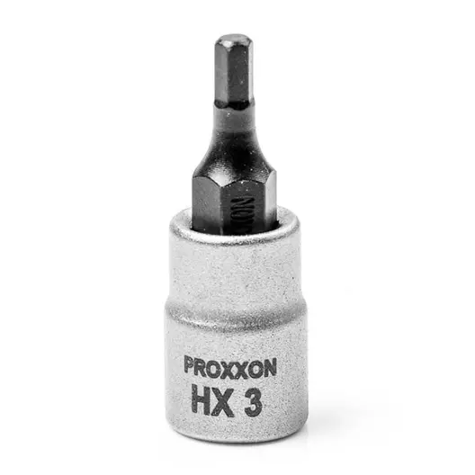 Вложка с накрайник Proxxon външен 6-стен  3 мм х 1/4"