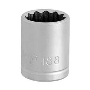 Вложка инчова Unior 12-стен  5/16"x1/4", 25 мм, 188/2 12p