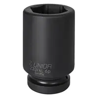 Вложка милиметрова Unior 6-стен ударна удължена  46 мм x 1", 233/4L6p