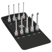 Гедоре комплект Wera вложки с накрайници  9 бр., TX20-60, 1/2, 140 мм, 8767 C TORX HF 3 Zyklop - product - 016 WRA 682
