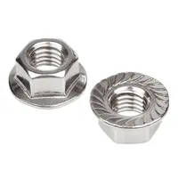 Гайка фланшова Inox Mare неръждаема  A2, M4, 0.7 мм, 4.65 мм, 7.0, 1000 бр./опак., DIN 6923