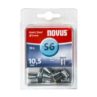 Нит гайка Novus с периферия стоманена  M4, 10.5 мм, 10 бр./опак.