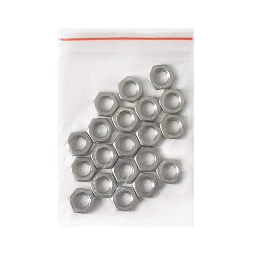 Гайка ниска Inox Mare неръждаема  A2, M8, 1.25 мм, 4 мм, 7.0, 20 бр./опак., DIN 439