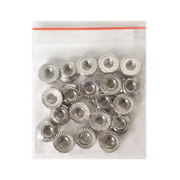 Гайка фланшова Inox Mare неръждаема  A2, M4, 0.7 мм, 4.65 мм, 7.0, 20 бр./опак., DIN 6923 - product - 019 TGK 357