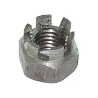 Гайка коронна K&J Fastener черна  M24, 3 мм, 27 мм, 8.0, DIN 935