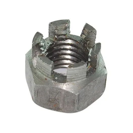 Гайка коронна K&J Fastener черна  M24, 3 мм, 27 мм, 8.0, DIN 935