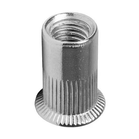 Нит гайка Inox Mare с фрезенк  A2, M6, 1 мм, 14 мм, 7.0, 250 бр./опак.