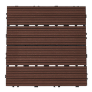 Плочка декинг WPC  300х300 мм, кафе - product - 023 RSM 233