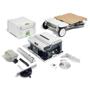 Акумулаторен настолен циркуляр Festool в комплект с количка  без батерия и зарядно, 2x18 V, ф 168 мм, 4500–6800 об./мин, CSC SYS 50 EB-Basic-Set - product - 024 FST 188