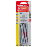 Дюбел пластмасов Fischer комплект с винт TX 4 бр./блистер ф 8x100 мм, DuoXpand T K - product - 025 FSB 119