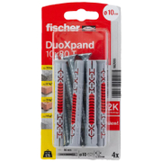 Дюбел пластмасов Fischer комплект с винт TX 4 бр./блистер ф 10x80 мм, DuoXpand T K - product - 025 FSB 126