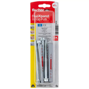 Дюбел пластмасов Fischer с опорен пръстен и патентен болт с периферия 4 бр./блистер ф 8x100 мм, DuoXpand FUS K - product - 025 FSB 120