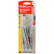 Дюбел пластмасов Fischer комплект с винт TX 4 бр./блистер ф 10x100 мм, DuoXpand T K - product - 025 FSB 130