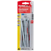 Дюбел пластмасов Fischer с опорен пръстен и патентен болт с периферия 4 бр./блистер ф 8x120 мм, DuoXpand FUS K - product - 025 FSB 131