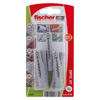 Дюбел пластмасов Fischer без опорен пръстен  ф 10x60 мм, 6 бр./опак., UX K NV