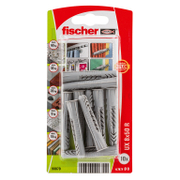 Дюбел пластмасов Fischer с опорен пръстен 10 бр./блистер ф 8x50 мм, UX R K NV - product - 025 FSB 920