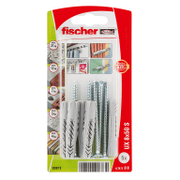Дюбел пластмасов Fischer с опорен пръстен и винт PZ 5 бр./блистер ф 8x50 мм, UX S K NV - product - 025 FSB 923