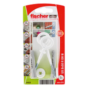 Дюбел пластмасов Fischer с опорен пръстен и затворена кука 2 бр./блистер ф 8x50 мм, UX R OH N K NV - product - 025 FSB 939