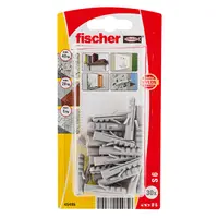 Дюбел пластмасов Fischer за бетон без опорен пръстен  ф 6x30 мм, 30 бр./опак., S K NV