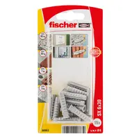 Дюбел пластмасов Fischer с опорен пръстен  ф 6x30 мм, 15 бр./опак., SX KP K NV