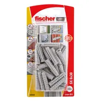 Дюбел пластмасов Fischer с опорен пръстен  ф 6x30 мм, 30 бр./опак., SX K NV