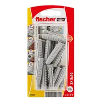 Дюбел пластмасов Fischer с опорен пръстен  ф 8x40 мм, 20 бр./опак., SX K NV