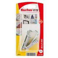 Дюбел пластмасов Fischer за бетон с опорен пръстен с Г-образна кука  ф 8x40 мм, 2 бр./опак., SB WH K NV