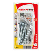 Дюбел пластмасов Fischer с опорен пръстен и патентен болт 5 бр./блистер ф 10x50 мм, SX S K NV - product - 025 FSB 971