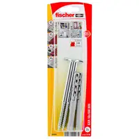 Дюбел пластмасов Fischer с опорен пръстен и Г-образна кука с фланец  ф 10x100 мм, 2 бр./опак., SXR WH K NV