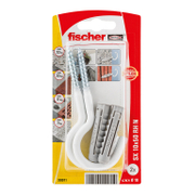 Дюбел пластмасов Fischer с опорен пръстен и отворена кука 2 бр./блистер ф 10x50 мм, SX RH - product - 025 FSB 983